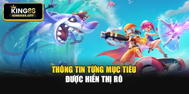 Thông tin từng mục tiêu được hiển thị rõ